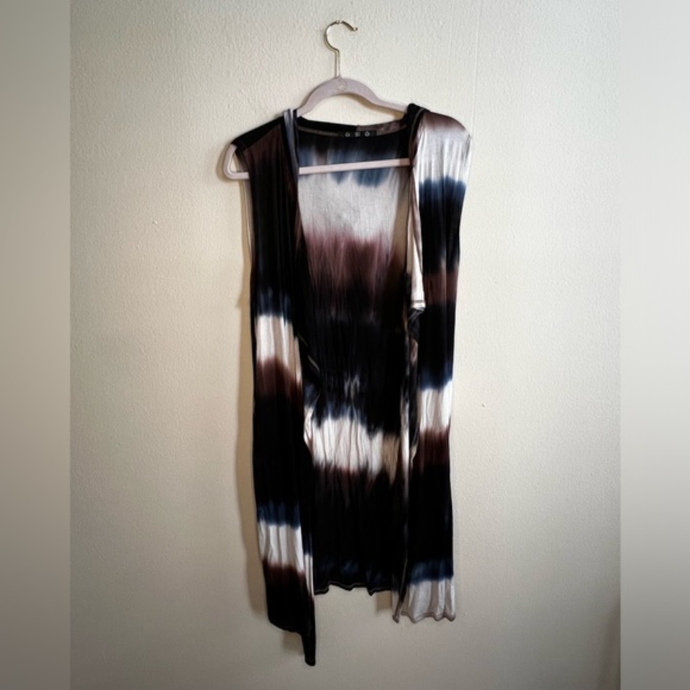 Coin 1904 Anthropologie Tie Die Maxi cardigan hood Medium